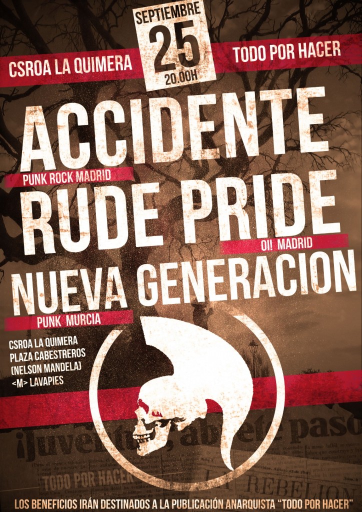 CARTEL ACCIDENTE RUDE PRIDE