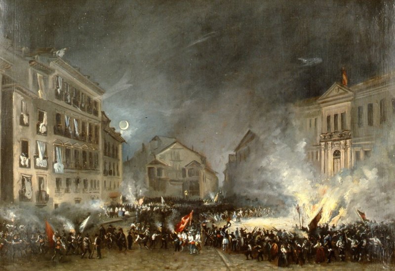 La rebelión popular del verano de 1854 Vicalvarada y milicias